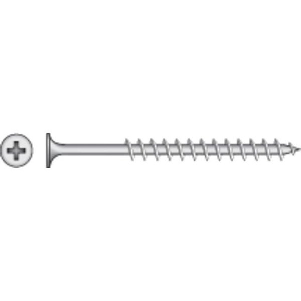 Hillman Deck Screw, #8 x 3 in, Steel, Flat Head, Phillips Drive 401711288